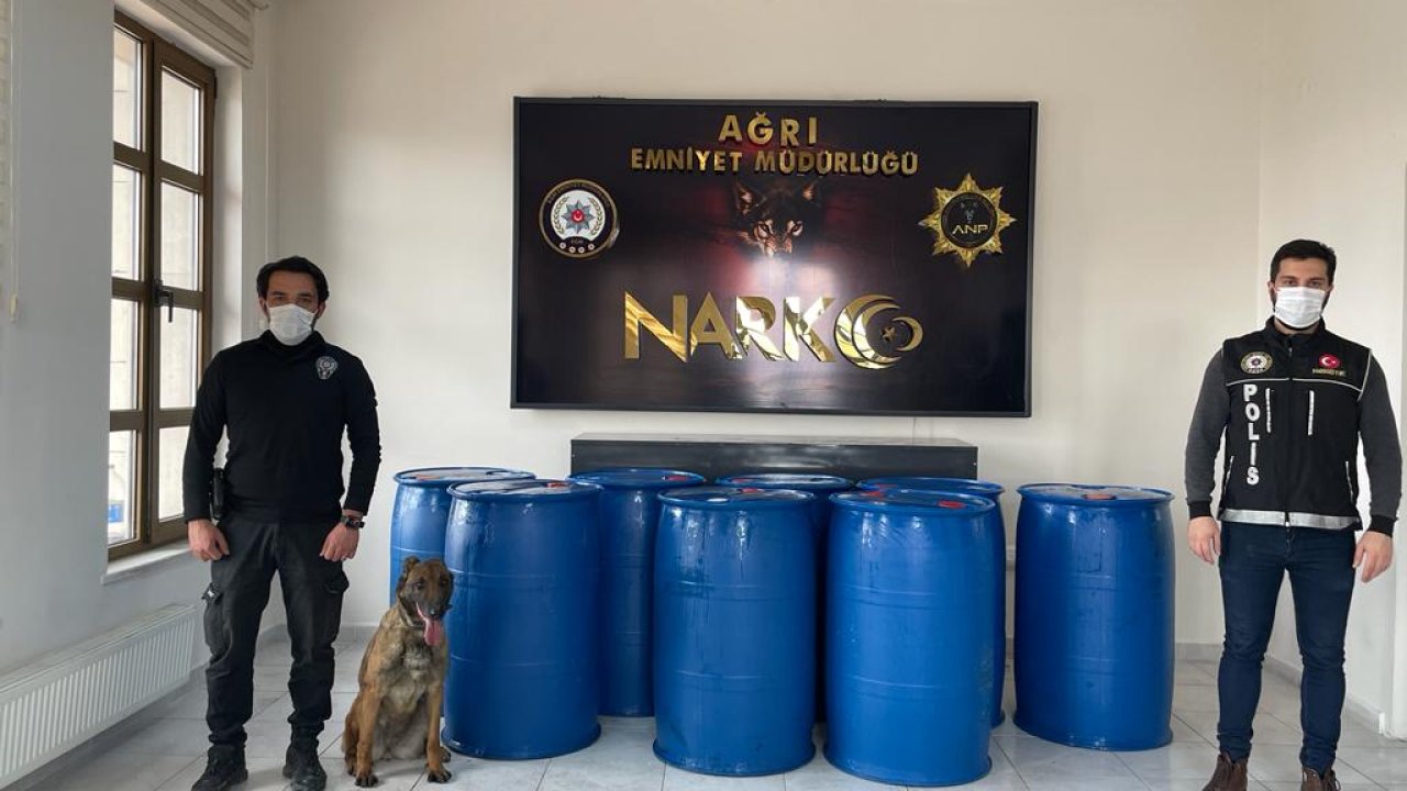 İran Plakalı Tır'da 1 Ton 982 Kilo Sıvı Metamfetamin Ele Geçirildi